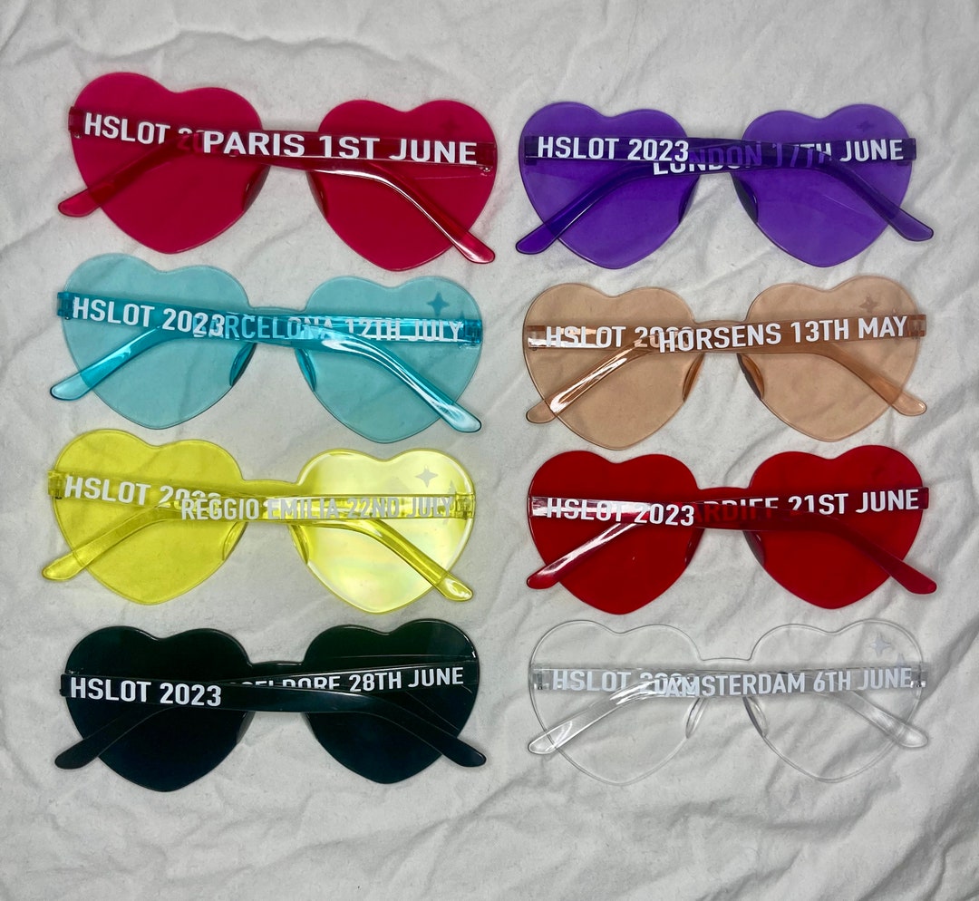 Harry Styles Heart Glasses HSLOT Love on Tour Concert Etsy