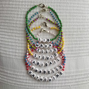 Personalised Beaded Bracelet| Name Bracelet| Custom Made| Friendship Bracelet| Handmade