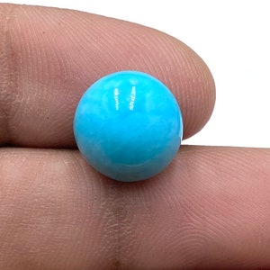 Beautiful Kingman Turquoise Cabochon - Arizona Kingman Turquoise Gemstone - Round Shape Gemstone - 11x11x6mm - 5Ct