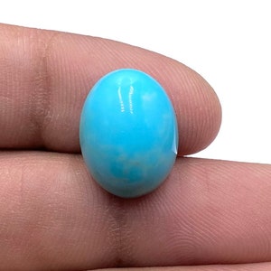 Beautiful Kingman Turquoise Cabochon - Arizona Kingman Turquoise Gemstone - Oval Shape Gemstone - Ring Size Gemstone - 16x12x7mm - 8Ct