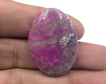 Pink Cobalto Calcite Cabochon - Cobalt Calcite Gemstone - Oval Shape Gemstone - Handmade Polished Gemstone - 33x23x6mm - 35Ct