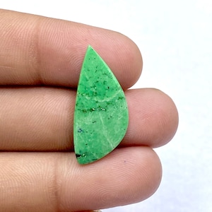 Atemberaubender AAA Qualität Maw Sit Sit Cabochon - Maw Sit Sit Jade Edelstein - Fancy Form Cabochon - Handgemachter Edelstein - 29x13x4mm - 10Ct