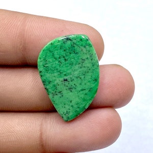 Atemberaubender AAA Qualität Maw Sit Sit Cabochon - Maw Sit Sit Jade Edelstein - Fancy Form Cabochon - Handgemachter Edelstein - 28x19x3mm - 20Ct