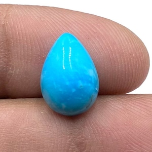 Beautiful Kingman Turquoise Cabochon - Arizona Kingman Turquoise Gemstone - Pear Shape Gemstone - 13x9x4mm - 4Ct