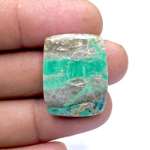 Beautiful Variscite Cabochon - Utah Variscite Gemstone - American Variscite Gemstone - Cushion Shape Gemstone - 26x20x5mm - 26Ct