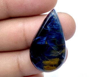 Beautiful Pitersite Cabochon - Pear Shape Gemstone - Multi Fire Pietersite Gemstone - Designer Pietersite Cabochon - 33x18x6mm - 28Ct