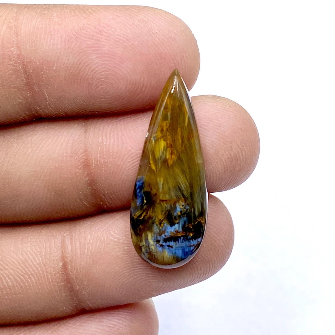 Beautiful Pitersite Cabochon - Pear Shape Gemstone - Multi