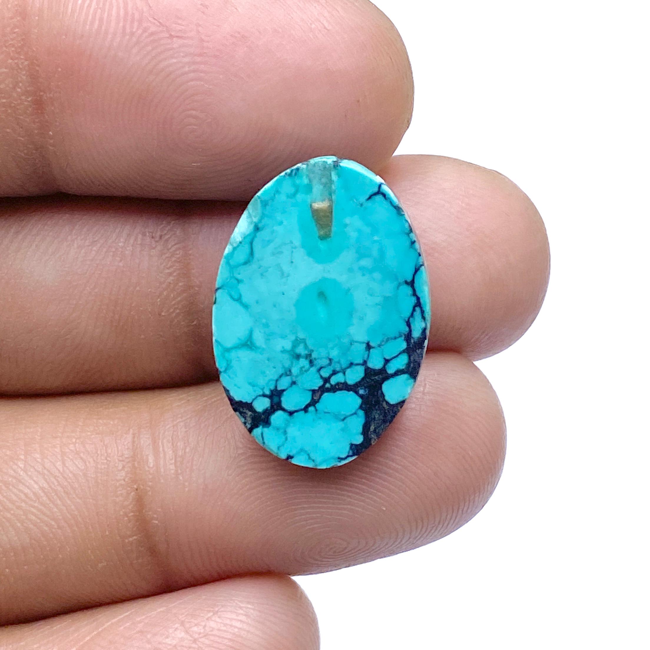 Rare & High Quality Tibetan Turquoise Cabochon - Tibet Turquoise