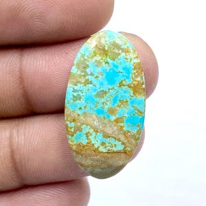 Top Rated Number Eight Turquoise Cabochon - Nevada Number 8 Turquoise Cabochon - Oval Shape Gemstone - 28x15x4mm - 13Ct