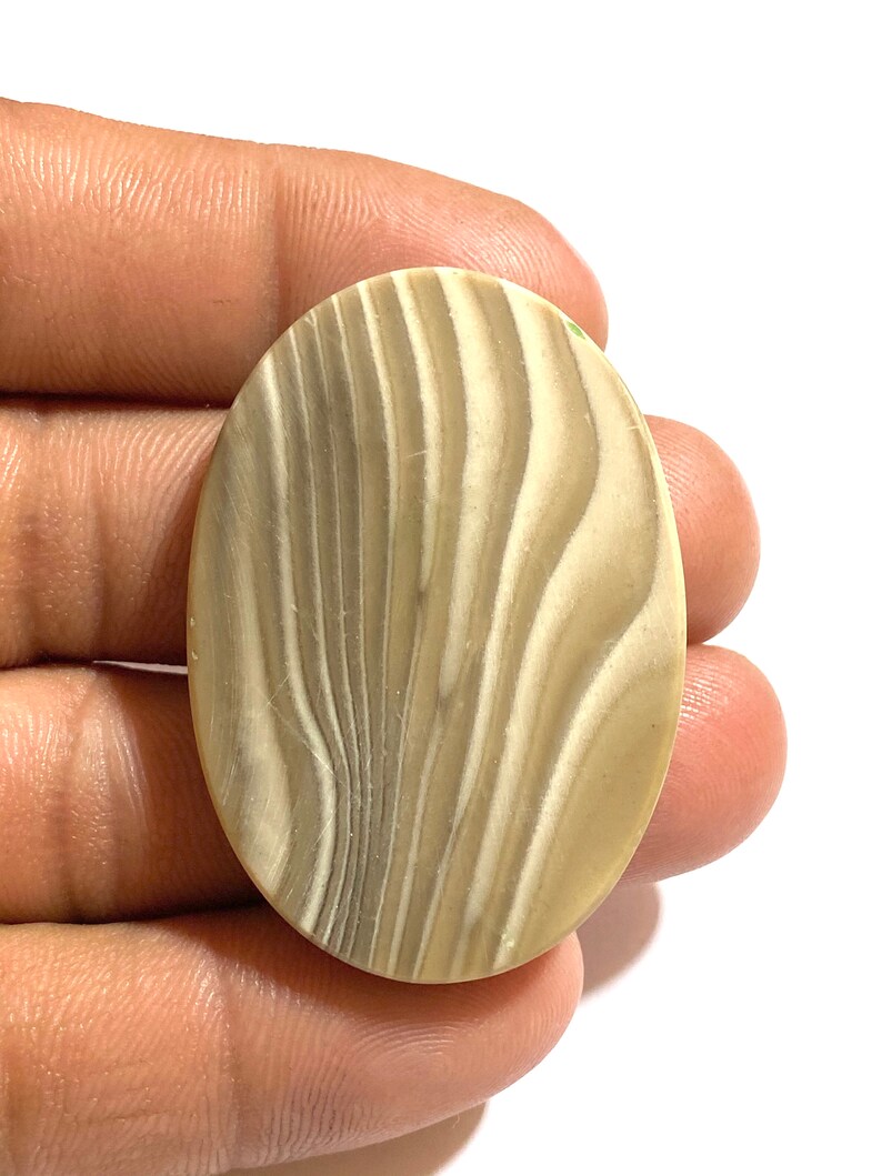 Polish Flint Cabochon Gemstone Oval Shape Cabochon...48x33x6mm Approx 90Ct