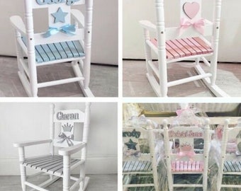 personalised kids rocking chair