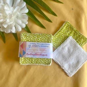 Washable wipe, made of cotton and sponge