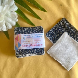 Washable wipe, made of cotton and sponge
