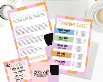 Clean perfume info and sample digital bundle