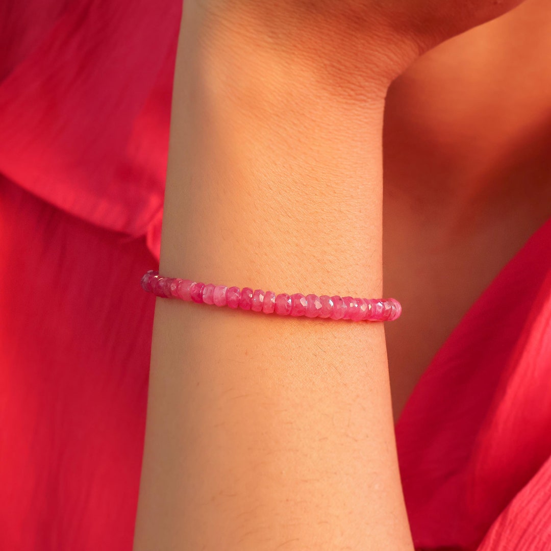 BEADED BRACELET RING OF ROSES
