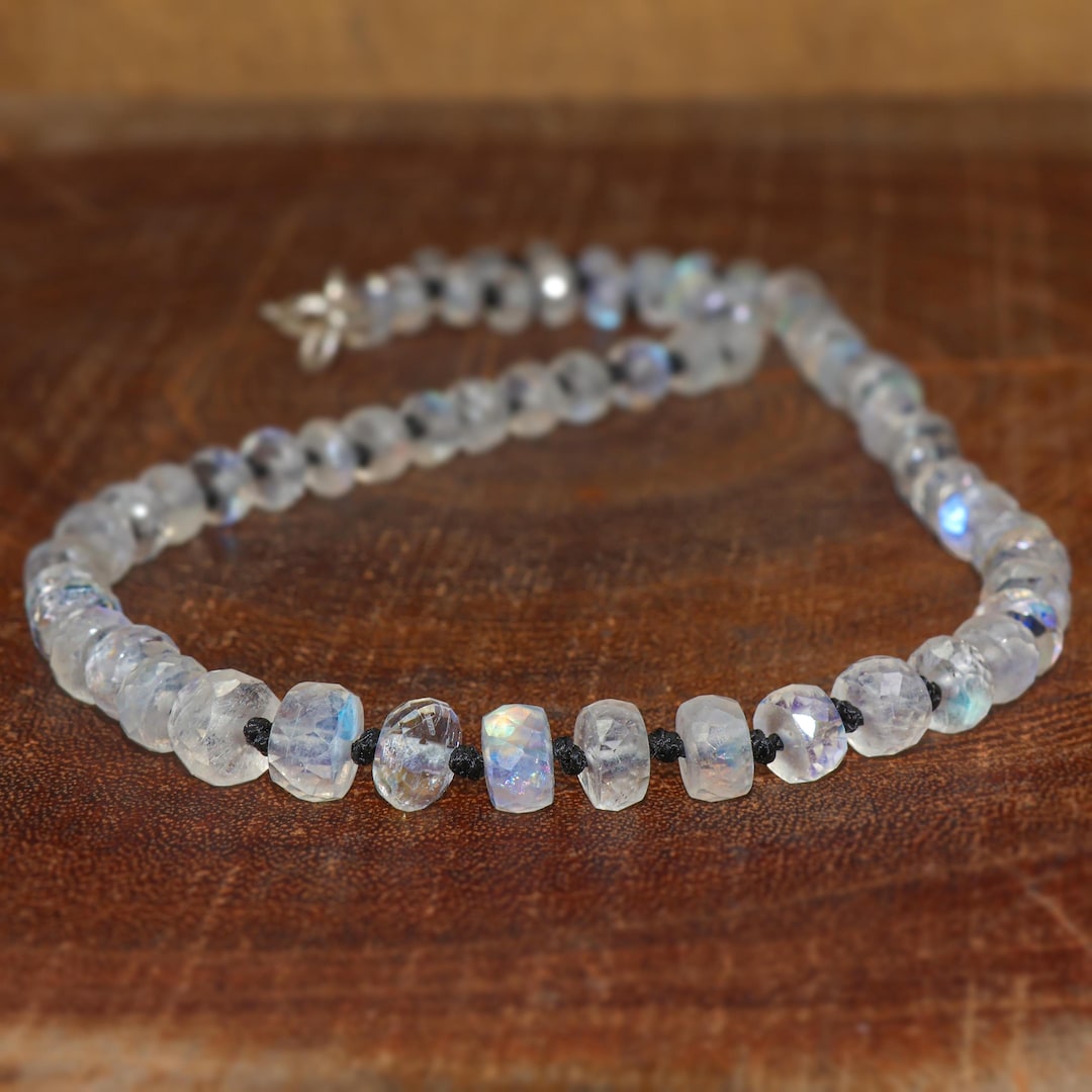 BON BON Rainbow Moonstone with Neon Orange Thread main image 1