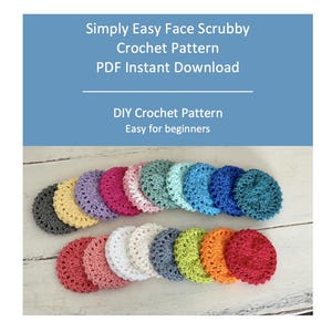 Face Scrubby Crochet Pattern Easy for Beginners Instant PDF Download