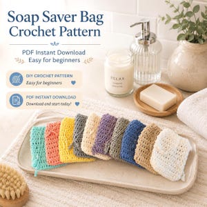 Soap Saver Bag Crochet Pattern | Beginner Friendly | Instant PDF Download