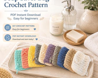 Soap Saver Bag Crochet Pattern | Beginner Friendly | Instant PDF Download