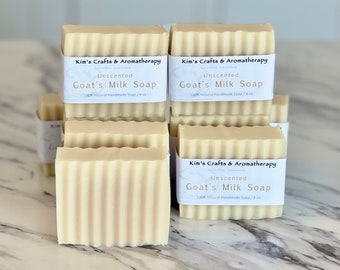 Unscented Goat's Milk Soap, Homemade soap, Cold Process Soap, Bath & Beauty Gift