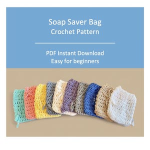 Soap Saver Crochet Bag Pattern Easy for Beginners Instant PDF Download
