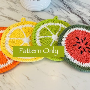 Fruity Potholder/Hotpad Crochet Pattern