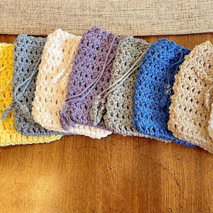 Crochet Soap Saver Bag: Handmade Cotton Body Scrubber
