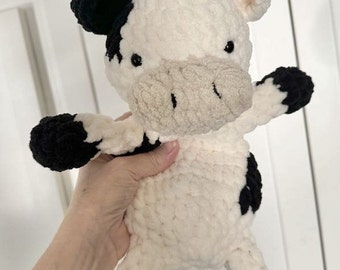 Crochet Cow Snuggle Toy, Baby or Toddler Gift