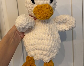 Crochet Duck Snuggle Toy, Baby or Toddler Gift