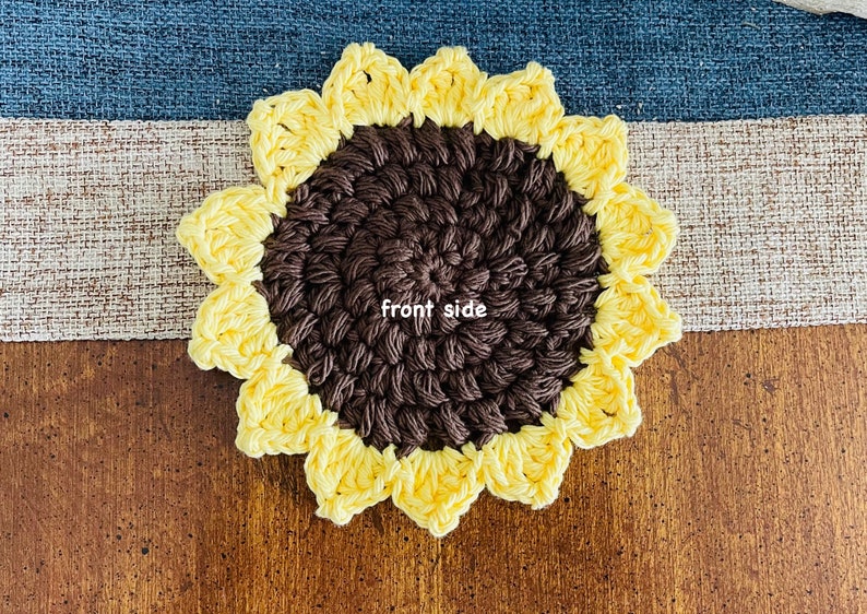 Sunflower Coaster Crochet Pattern Instant PDF Download - Etsy