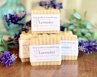 Lavender Goat Milk Soap, Homemade, Cold Process Soap, Bath and Beauty gift