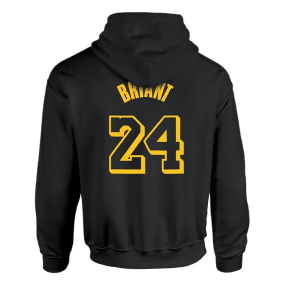 Kobe Bryant LA Lakers Hoodie NBA Jersey Black Mamba - Etsy