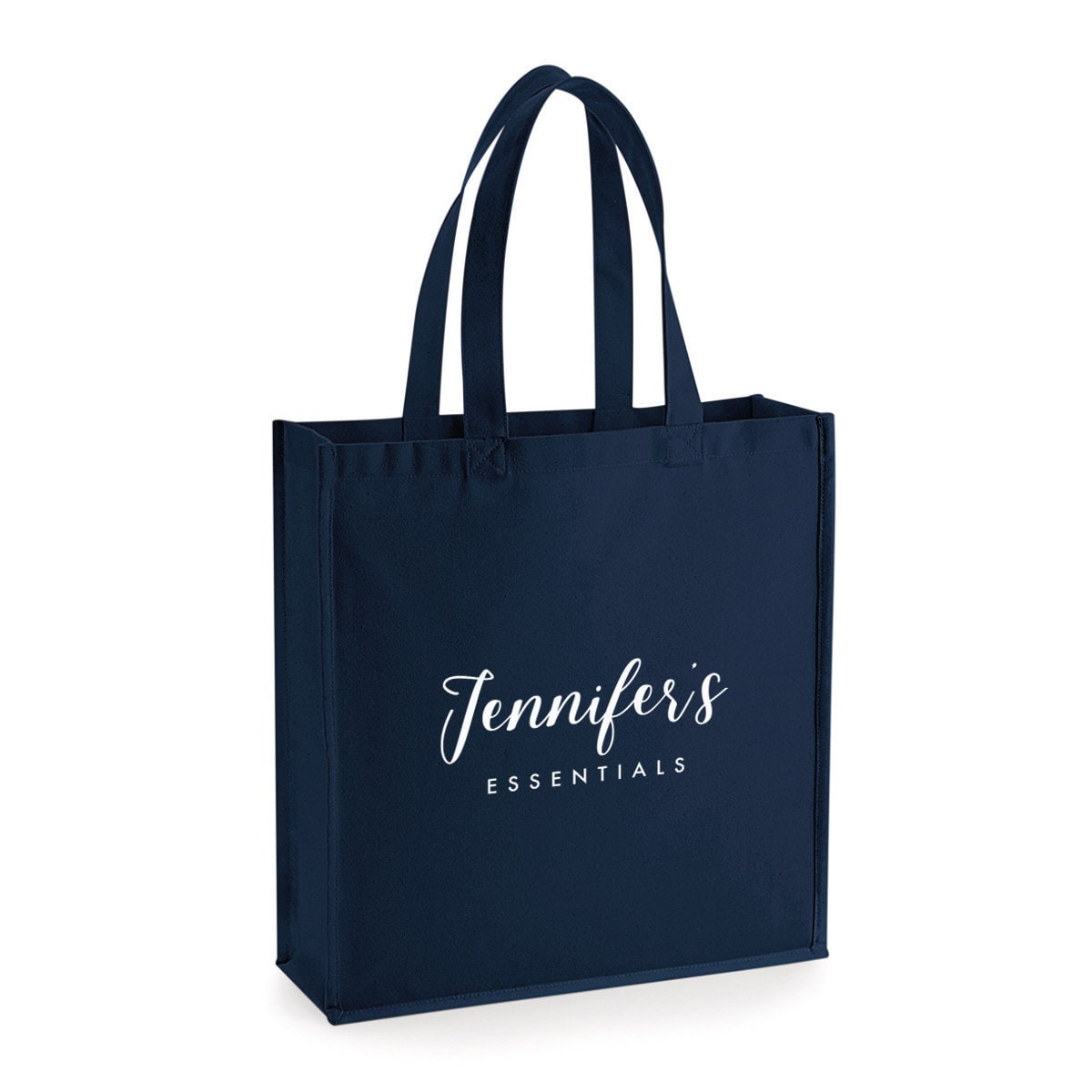 PERSONALISED Navy Tote Bag Custom Personal Shopping Bag Etsy UK