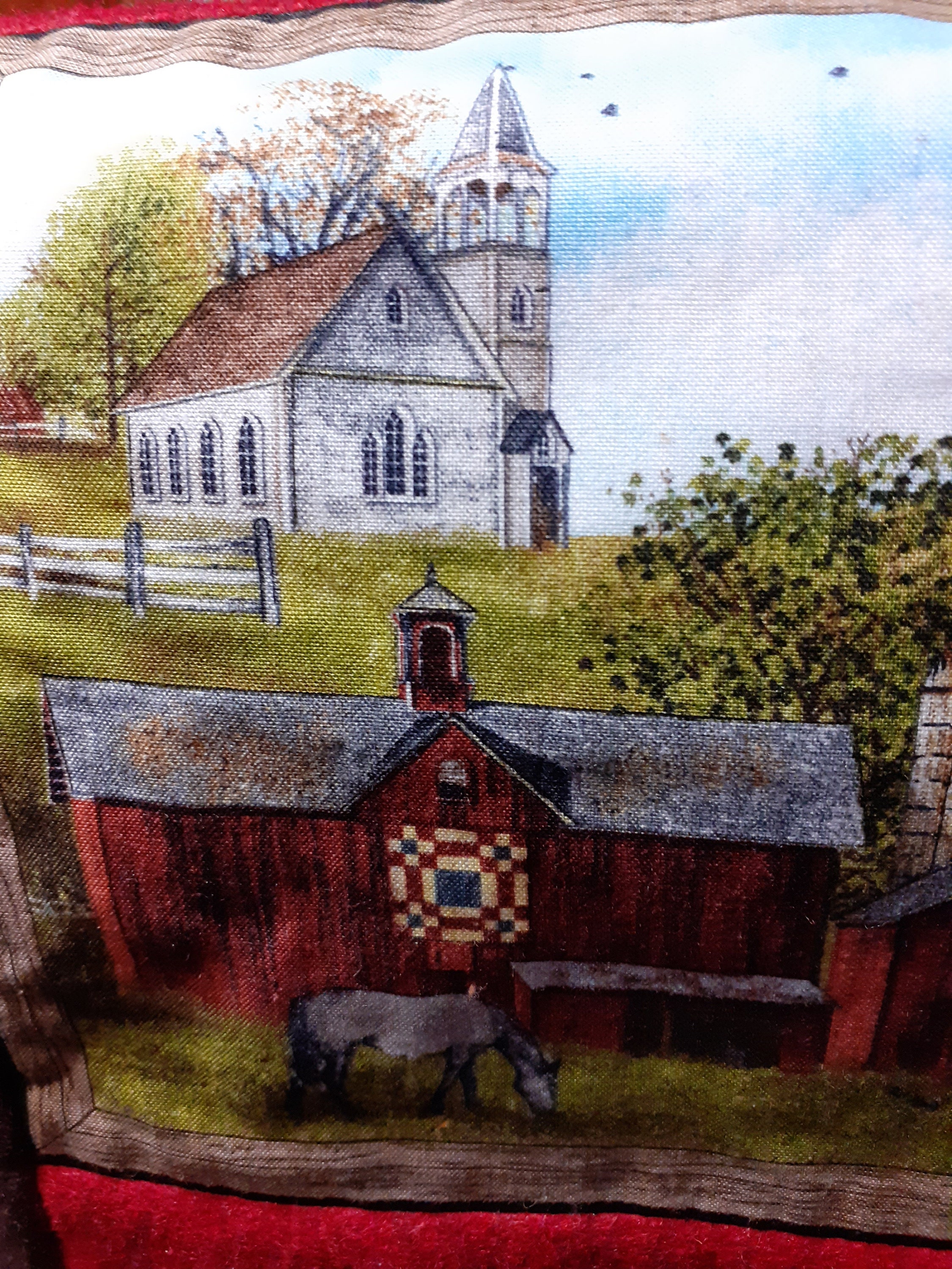 Amish Barn Quilt Throw Keepsake Etsy UK