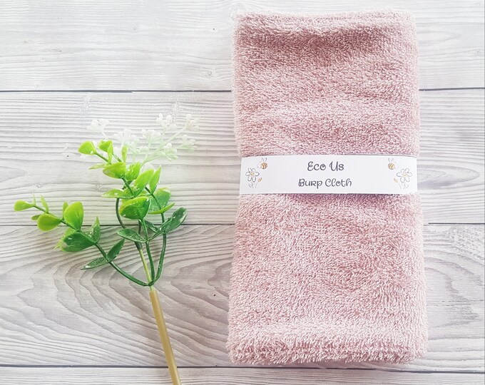 Baby Bamboo Burp Cloth - Rose