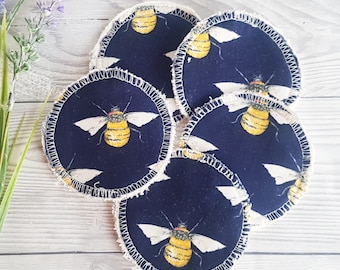 Zero Waste Face Pads, Rounds Face Pads, Reusable Face Wipes, Reusable Makeup Wipes, Eco Friendly, Reusable Cotton Pad, Facial Cleansing Pads