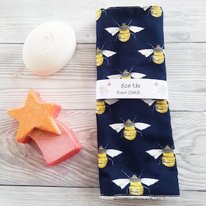 Face Cloth, Flannel, Bamboo Face Wipe, Bamboo Cloth, Eco Cloth, Eco Wipes, Make up Cloth, Cloth Wipes, Eco Friendly, Cleansing, Bee Gift