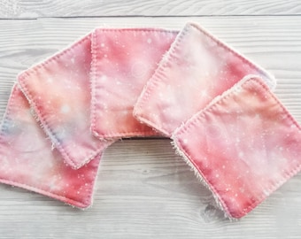 Reusable Face Pads, Reusable Face Wipes, Makeup Wipes, Eco Friendly, Zero Waste, Reusable Cotton Pads, Facial Cleansing Pads, Space Gift