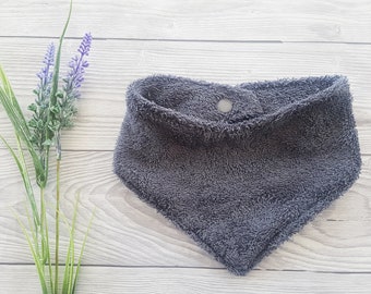 Bamboo Baby Bandana Bib - Grey