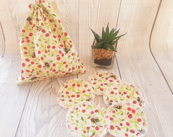 Zero Waste Face Pads, Rounds Face Pads, Reusable Face Wipes, Reusable Makeup Wipes, Eco Friendly, Reusable Cotton Pad, Facial Cleansing Pads
