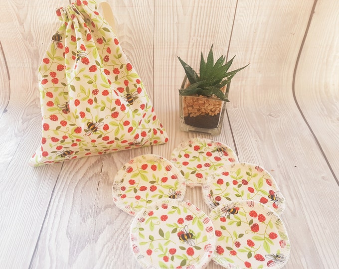 Zero Waste Face Pads, Rounds Face Pads, Reusable Face Wipes, Reusable Makeup Wipes, Eco Friendly, Reusable Cotton Pad, Facial Cleansing Pads