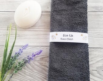 Bamboo Face Cloth / Flannel - Grey