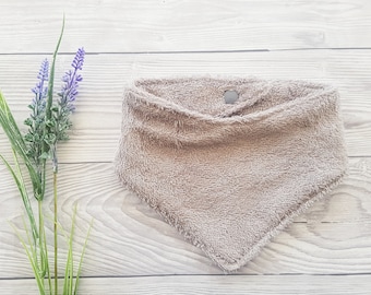 Bamboo Baby Bandana Bib - Silver