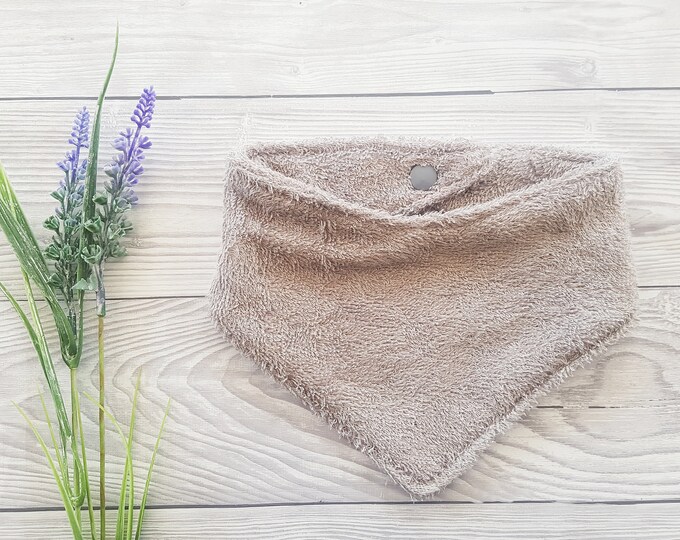 Bamboo Baby Bandana Bib - Silver