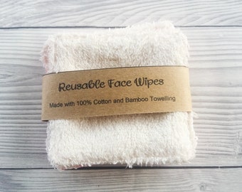 Make up Wipes, Reusable Face Pads, Reusable Face Wipes, Eco Friendly, Zero Waste, Reusable Cotton Pads, Facial Cleansing Pads, Beauty Gift