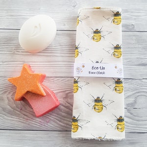 Face Cloth, Flannel, Bamboo Face Wipe, Bamboo Cloth, Eco Cloth, Eco Wipes, Make up Cloth, Cloth Wipes, Eco Friendly, Cleansing, Bee Gift