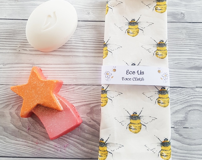 Face Cloth - Bamboo and Cotton - Bees Cream