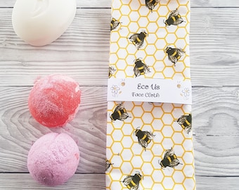 Face Cloth - Bamboo and Cotton - Bees Honeycomb