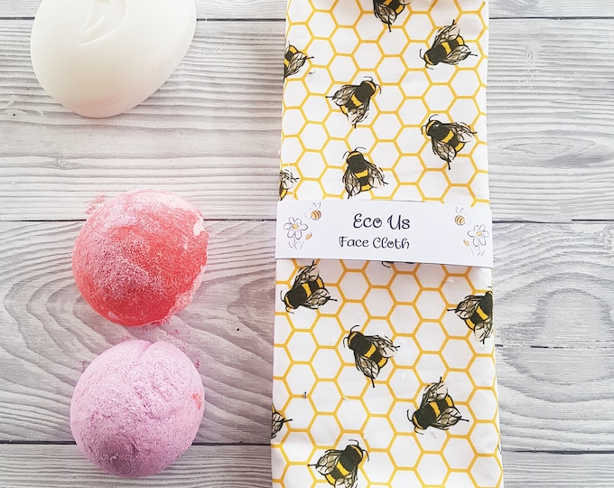 Face Cloth - Bamboo and Cotton - Bees Honeycomb