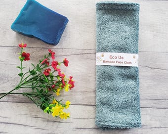 Bamboo Face Cloth / Flannel - Teal